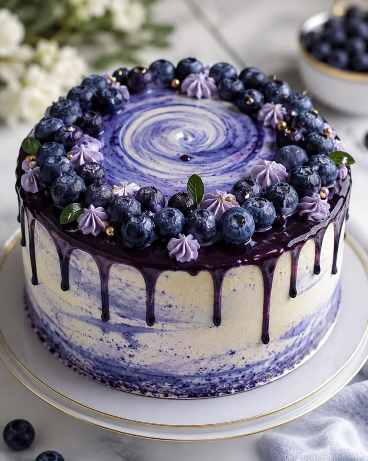 Blueberry Cake (1kg)